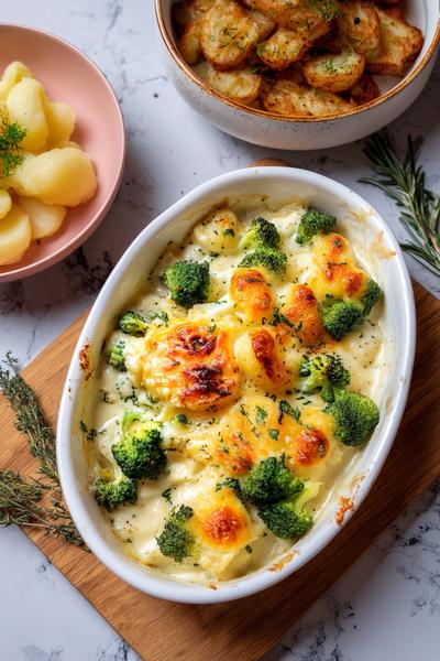 19. Kartoffel-Brokkoli-Nudelauflauf for Rezepte mit Brokkoli und Kartoffeln mit cremiger Käse-Sauce