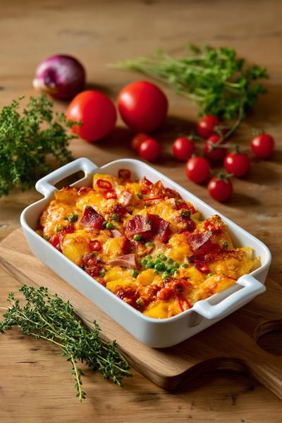 7. Kartoffelsalat mit Fleischwurst in Rezepte mit Fleischwurst und Kartoffeln mit Essiggurken und frischem Dill