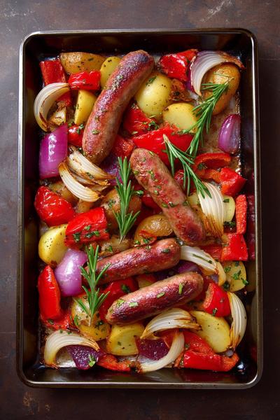 9. Kartoffel-Gemüse-Eintopf mit Fleischwurst in Rezepte mit Fleischwurst und Kartoffeln mit Karottenrädern und Sellerieduft
