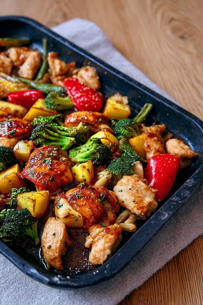 23. Hähnchen-Pfanne mit grünen Bohnen und Kartoffeln für for gesunde rezepte mit kartoffeln und hähnchen ideas