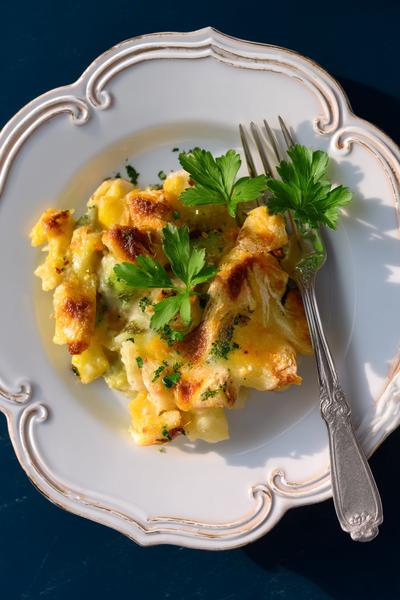 4. Cremiges Rahm-Hähnchen mit Champignons und Kartoffelscheiben für for rezepte mit hähnchen und kartoffeln ideas