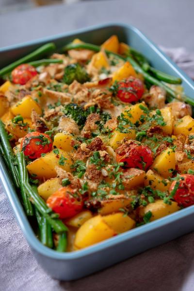 6. Mediterranes Oliven-Tomaten-Hähnchen mit Kartoffeln für for rezepte mit hähnchen und kartoffeln ideas