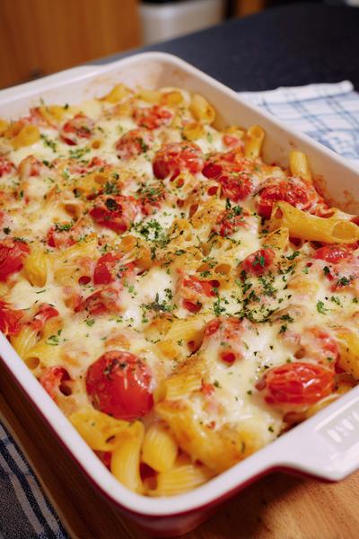 7. Kartoffel-Nudel-Auflauf mit Tomaten und Mozzarella