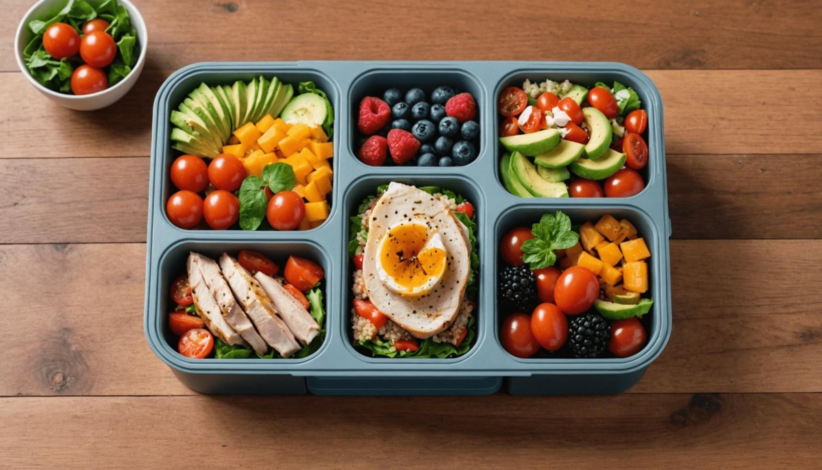 Meal Prep Mittagessen Arbeit für stressfreie Pausen
