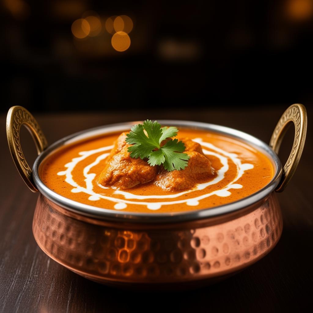 Fertiges aromatisches Butter Chicken Gericht