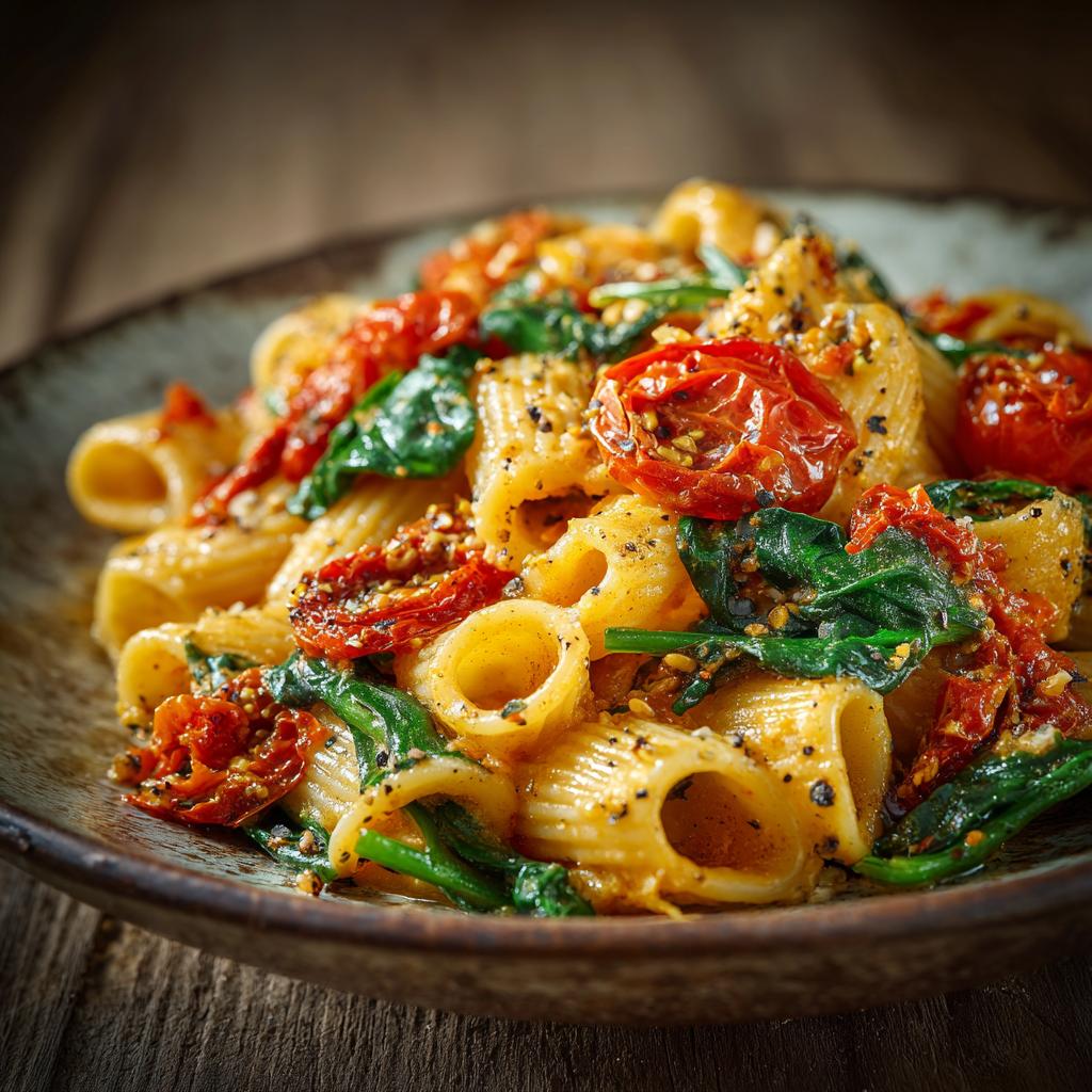 Vegane Pasta mit Gemüse Varianten