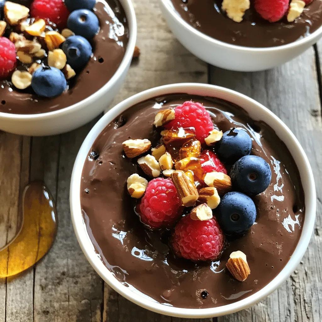 Protein Schokopudding mit Toppings