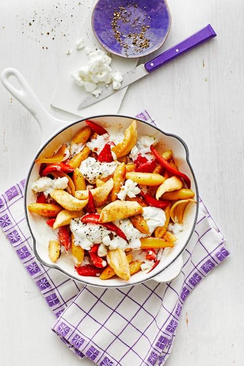 Vegetarische Pfanne mit Käse