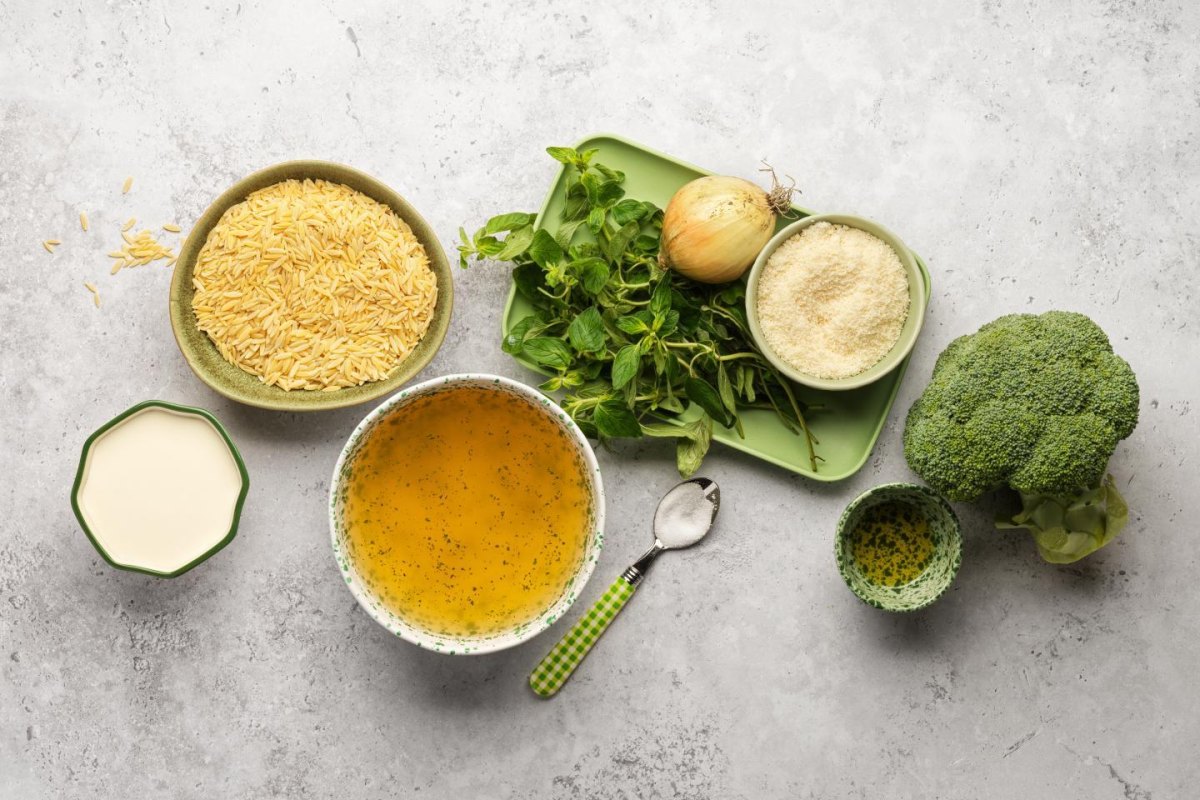 Zutaten für Kritharaki Brokkoli Rezept