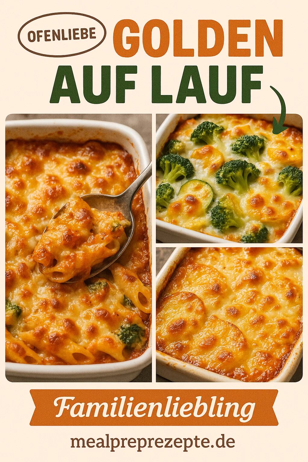 auflauf rezepte Cremiger Gemüse-Nudelauflauf mit Käsekruste