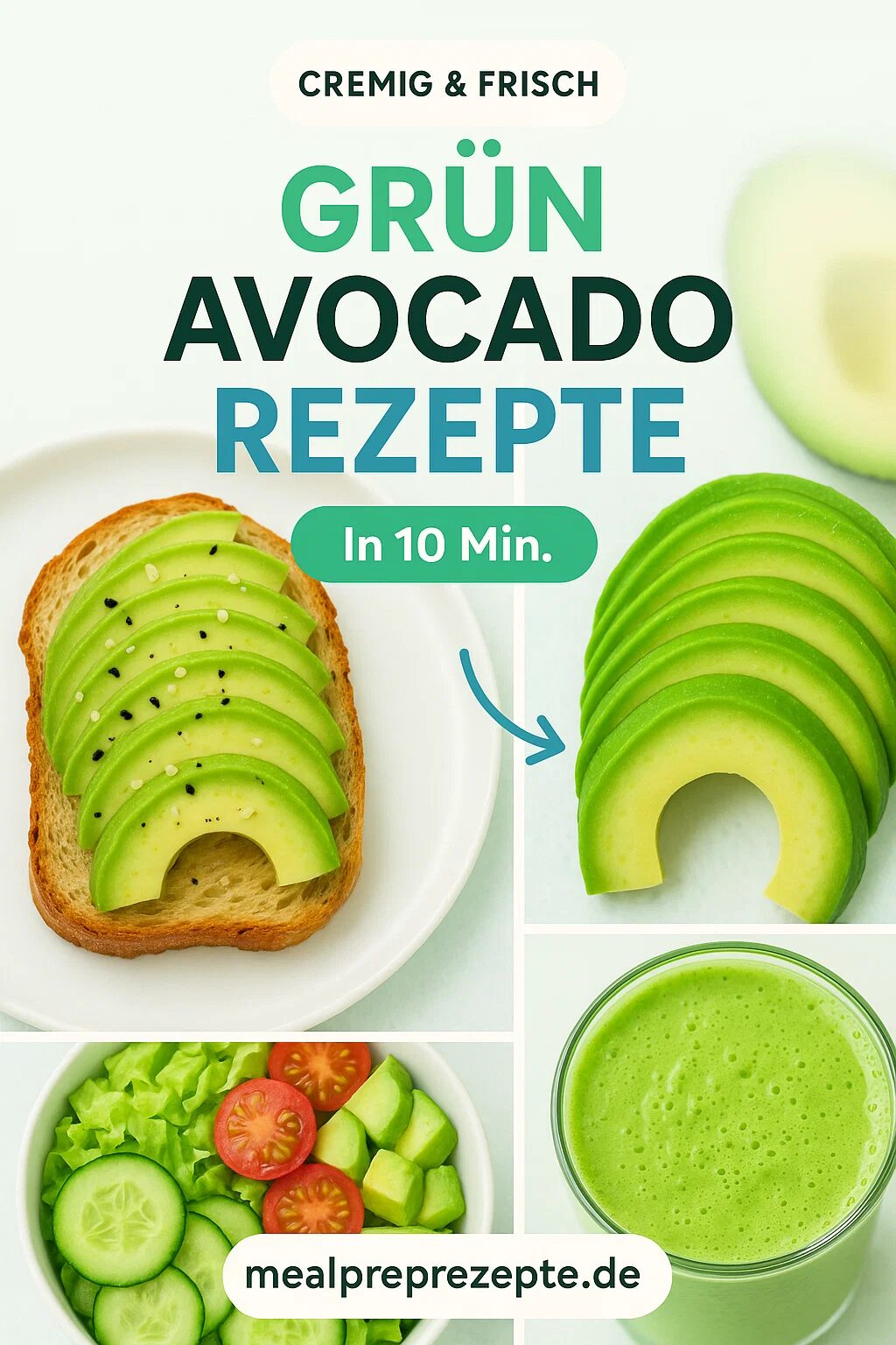 Avocado Rezepte Cremiges Avocado-Toast mit Ei und Sesam