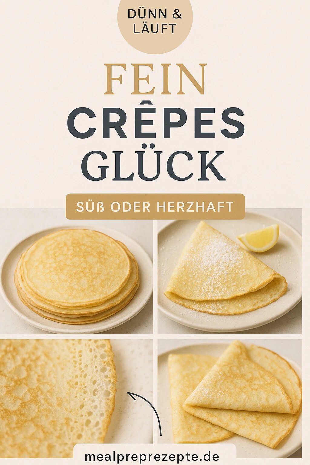 crepes rezept: Dünne, zarte Pfannkuchen wie aus Frankreich