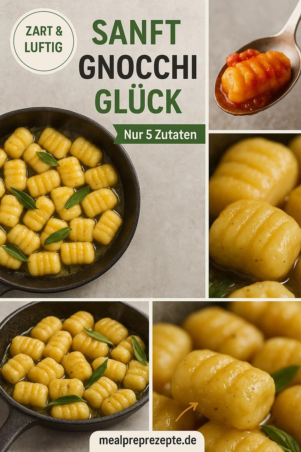 Gnocchi Rezept Hausgemachte Kartoffel-Gnocchi mit Salbei-Butter