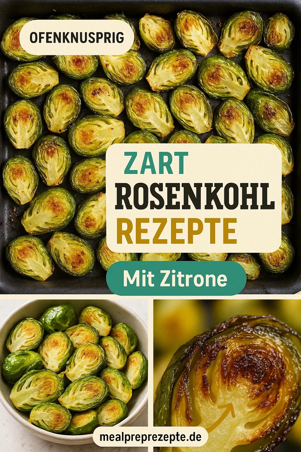 Rosenkohl Rezepte Knusprig aus dem Ofen mit Honig-Senf