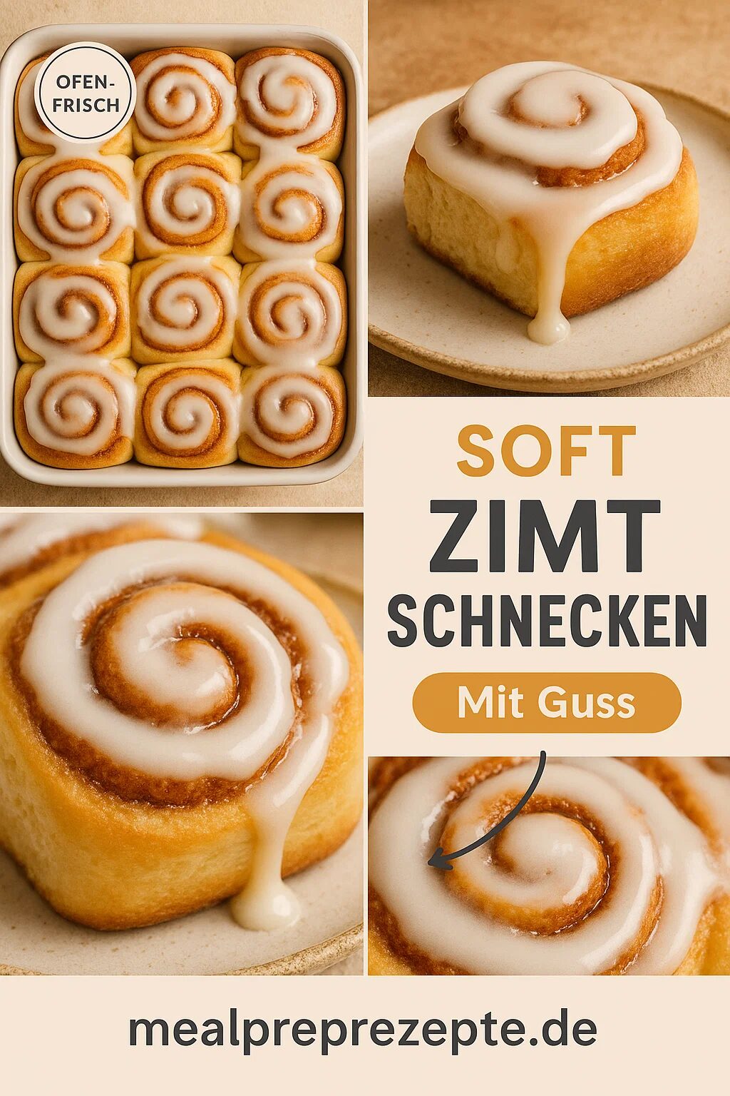 Zimtschnecken Rezept Saftig und Zart mit Bäckerei-Textur